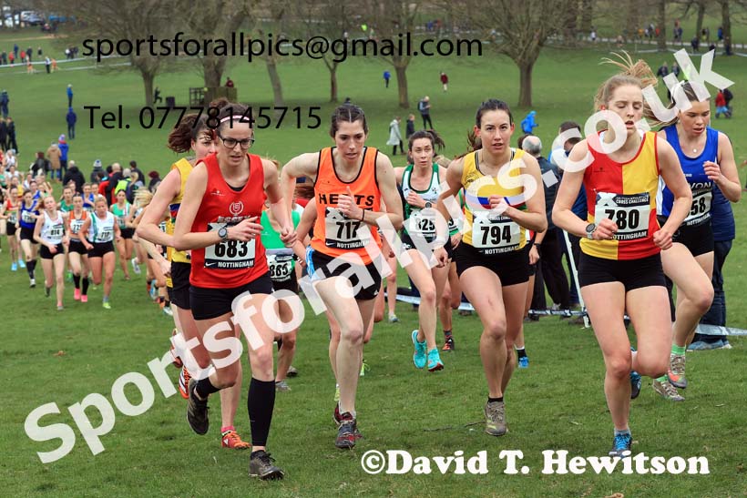 Senior Women, 2024 CAU Inter Counties Cross Country Champs., Wollaton Park, Nottingham. Photo: David T. Hewitson/Sports for All Pics